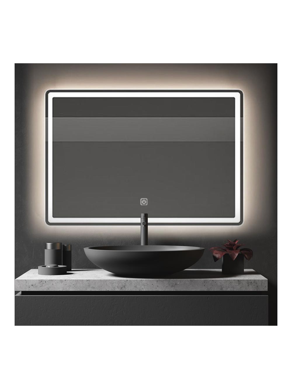 LUSTRO ŚCIENNE LED 80x60cm P10407