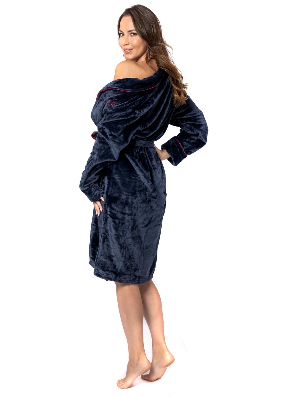 Szlafrok Damski Roger Navy Red M