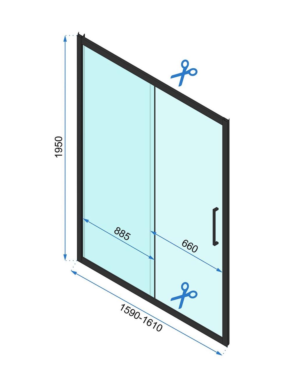 Sprchová kabina REA Rapid Slide Chrome