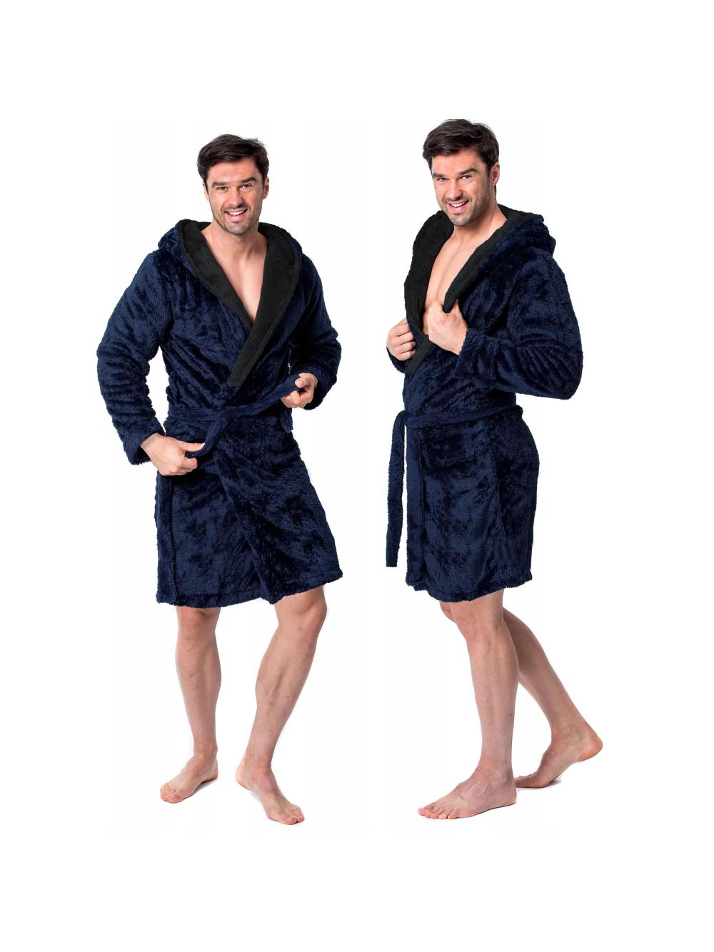 Szlafrok męski Jordan Navy Black L