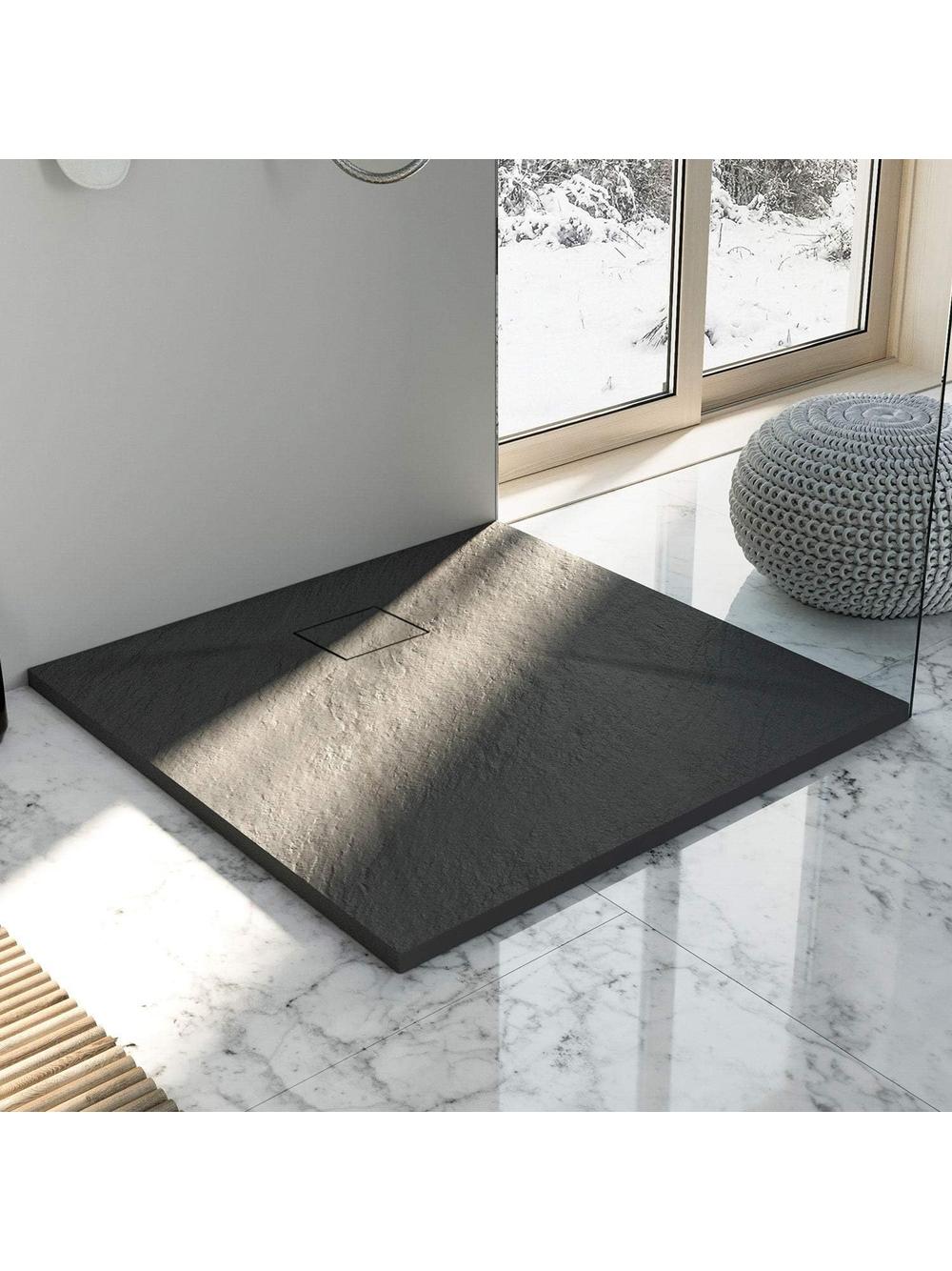 Brodzik prysznicowy Magnum Black 90x90