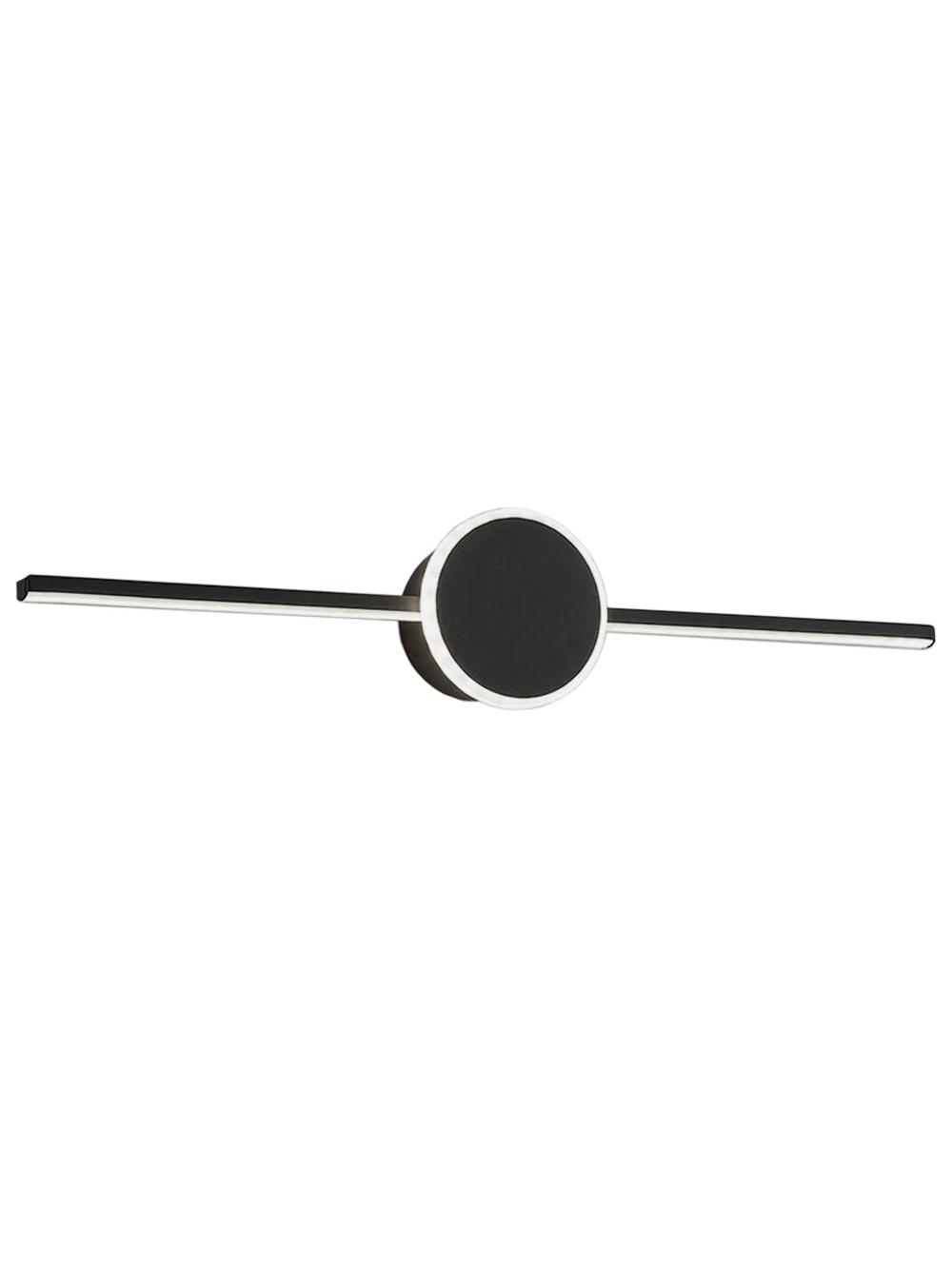 KINKIET ŁAZIENKOWY LED ROUND BLACK 40CM APP848-1W