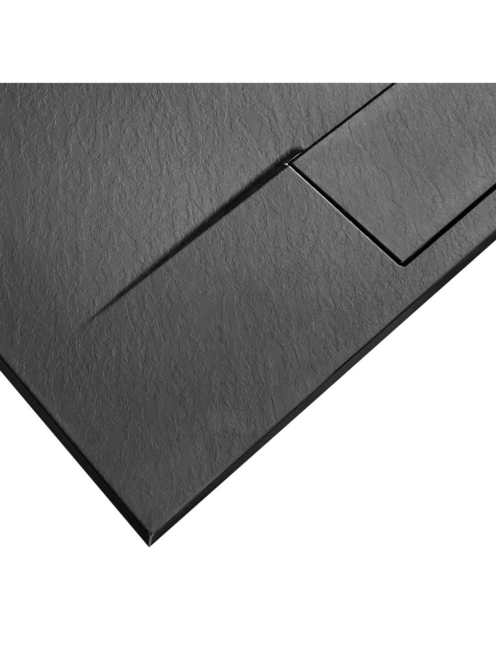 Brodzik prysznicowy Bazalt Black 80x100