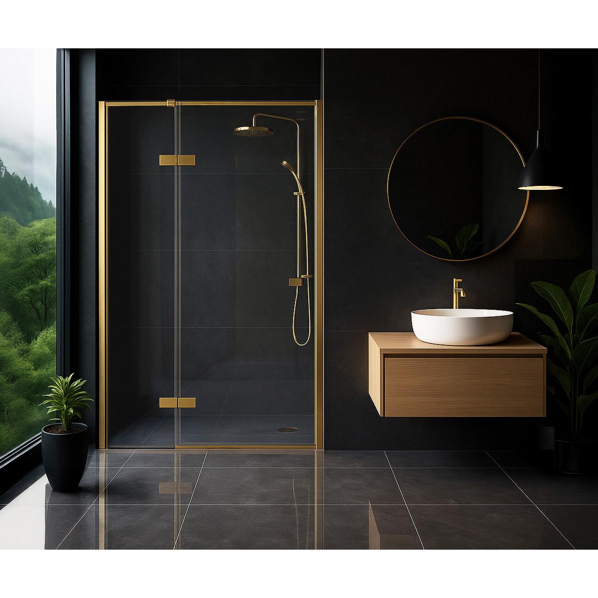 Vrata za prho Rea Atlas 100 Brush Gold - Rea