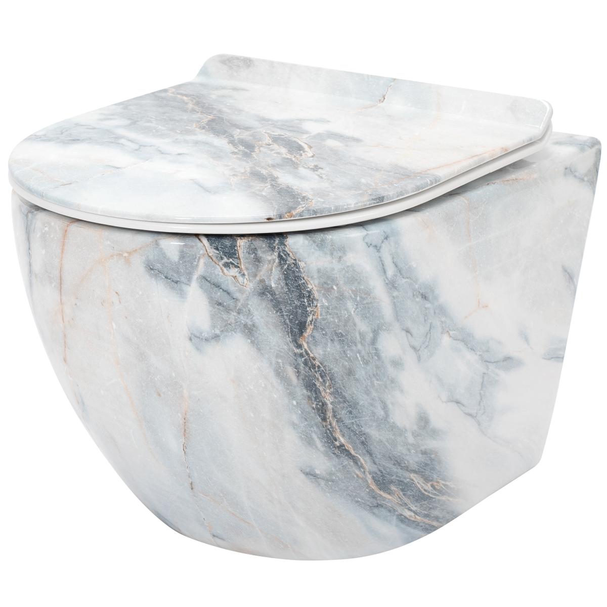 Carlos Slim Rimless Granite Shiny N zidna WC školjka - Rea