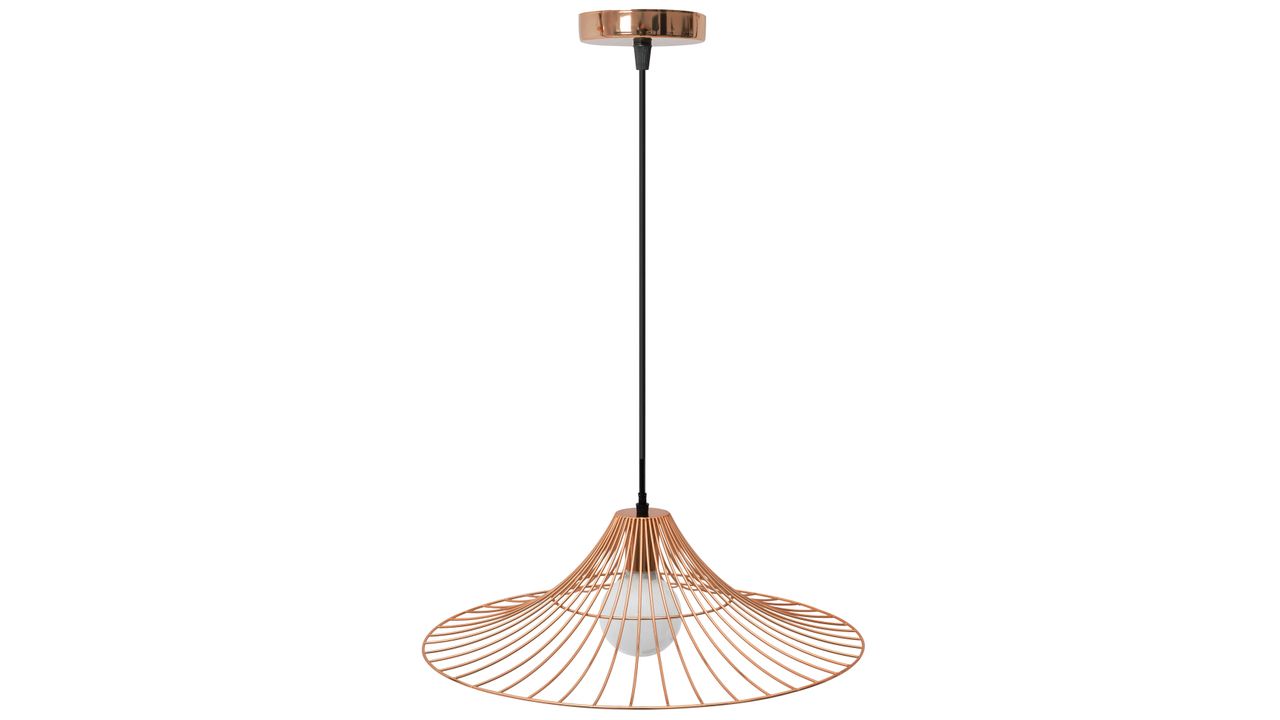 parlay⑤ onedrop Lampa Sufitowa Wisząca Płaska Okrągła Loft APP483-1CP Różowe