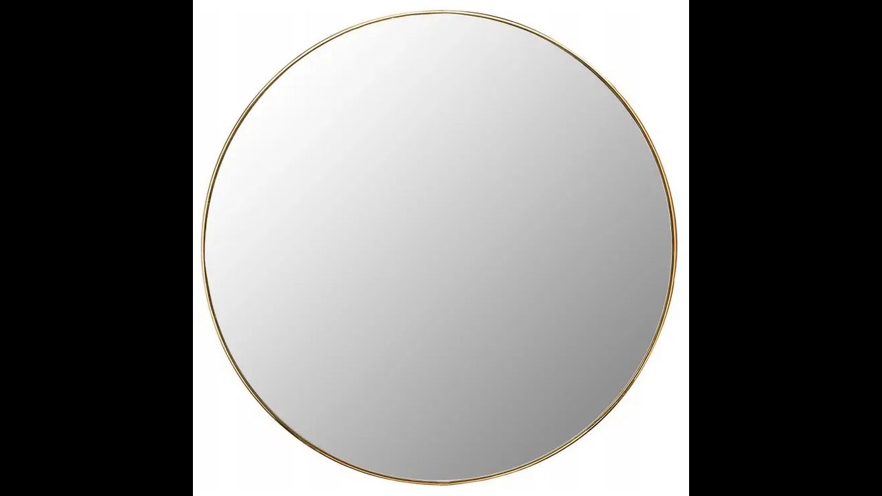 Auksinis 70 cm apvalus veidrodis MR20G