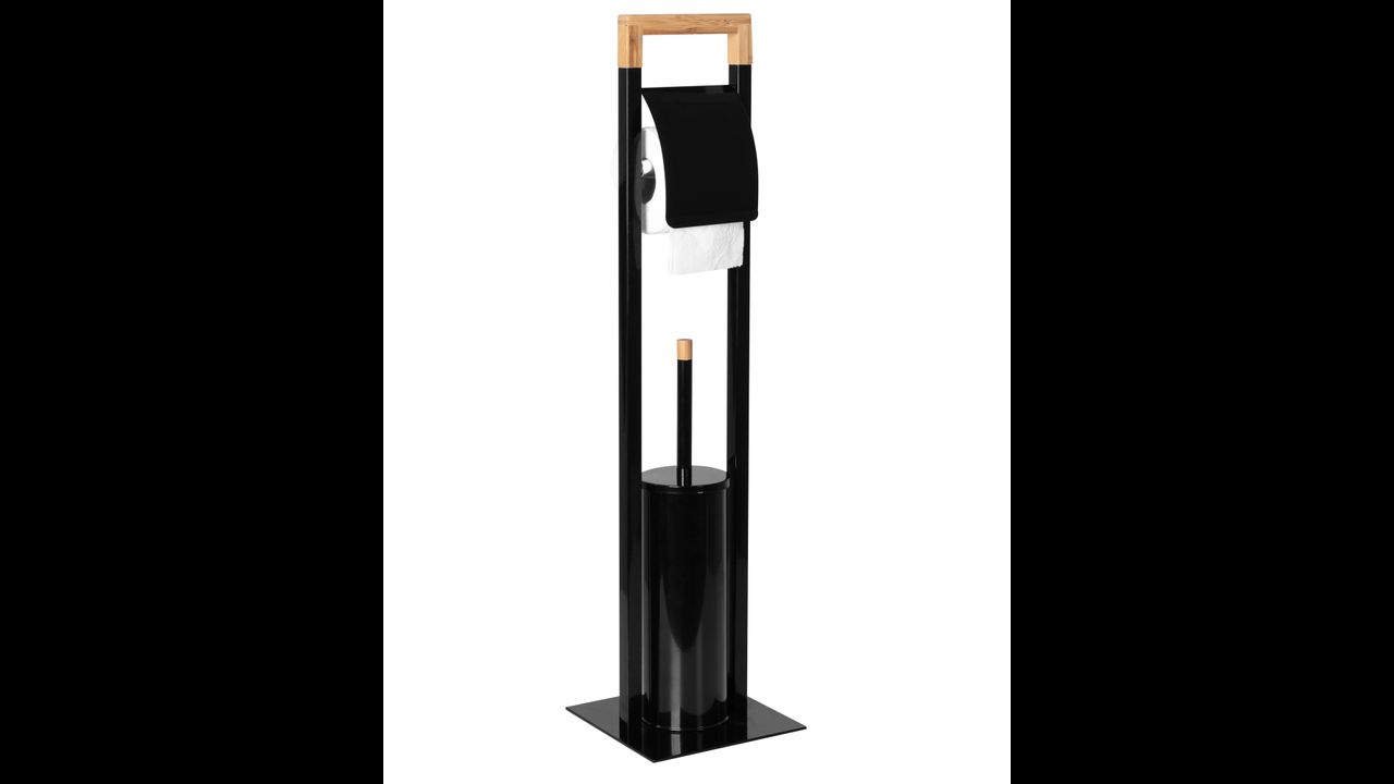 Toilet paper stand Black 390727