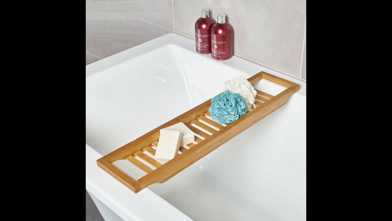 Étagère de baignoire en bambou 391078A - Rea