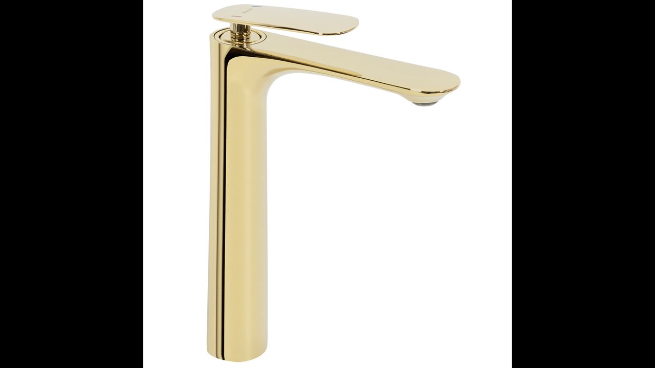 Bathroom faucet Rea Berg Gold High