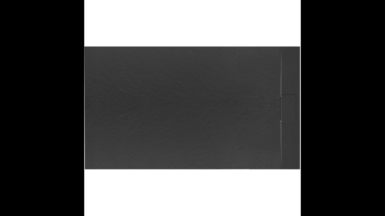 Душовий піддон Rea Bazalt Black 80x120