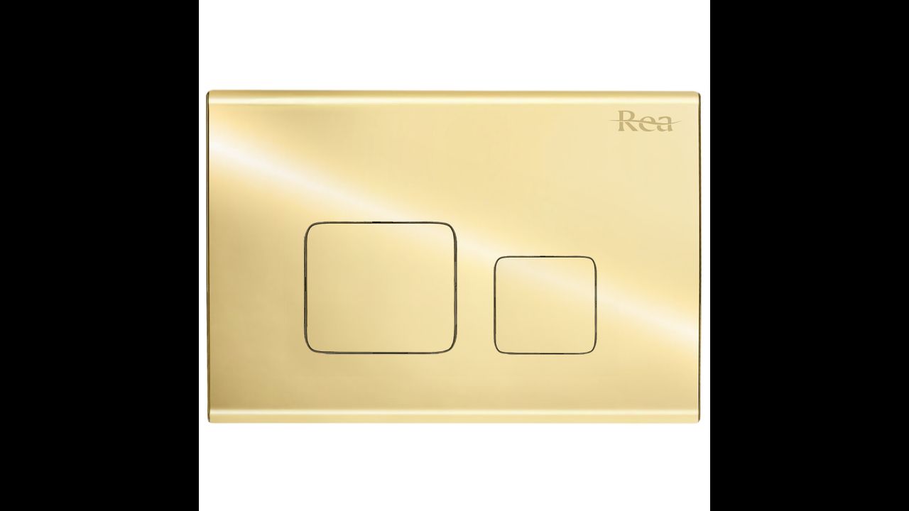 F-knop voor WC Light Gold frame