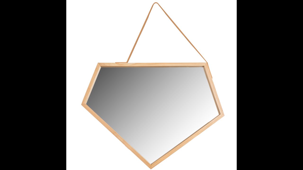 Asymmetrische spiegel aan een riem 49 cm YMJZ20216