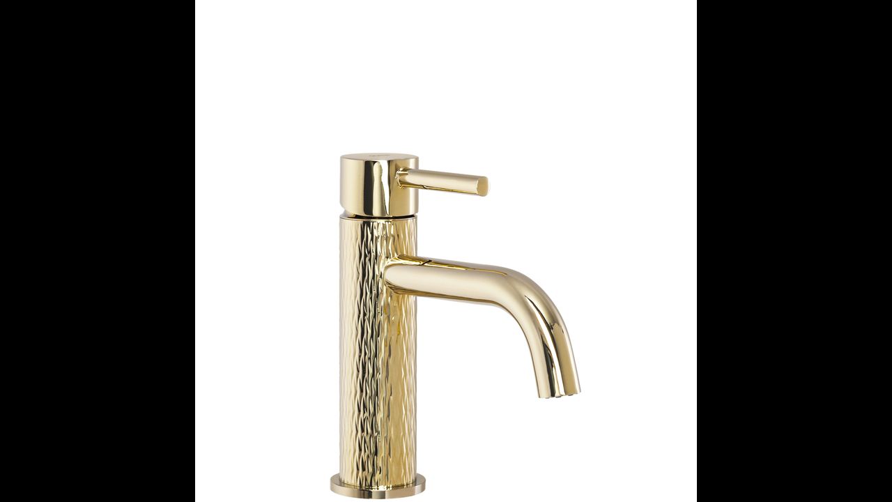 Bathroom faucet Rea Lungo Art Gold Low