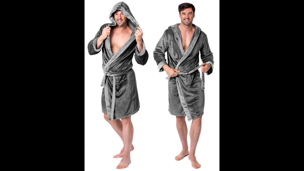 Мъжки халат Comfort D.Grey