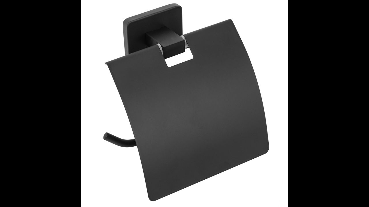 Falra szerelhető wc papír tartó OSTE 05 Black