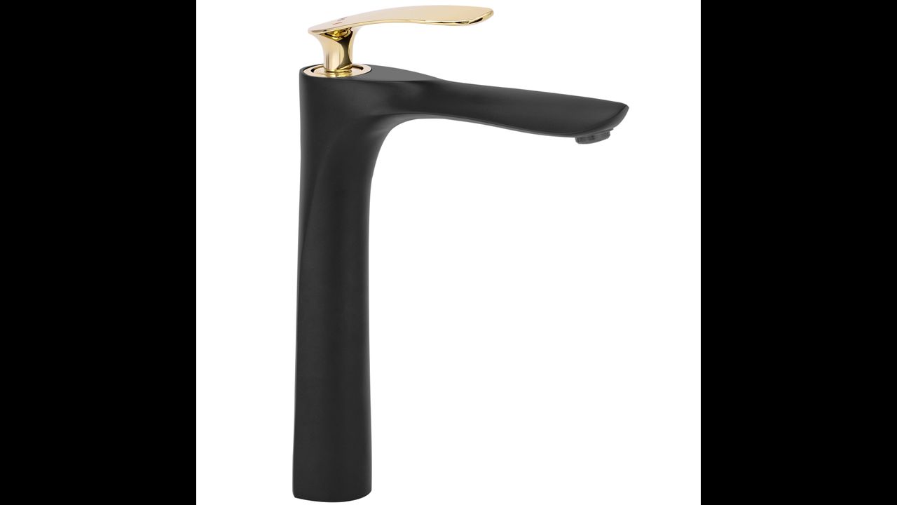 Bathroom faucet Rea Orbit Black Gold high