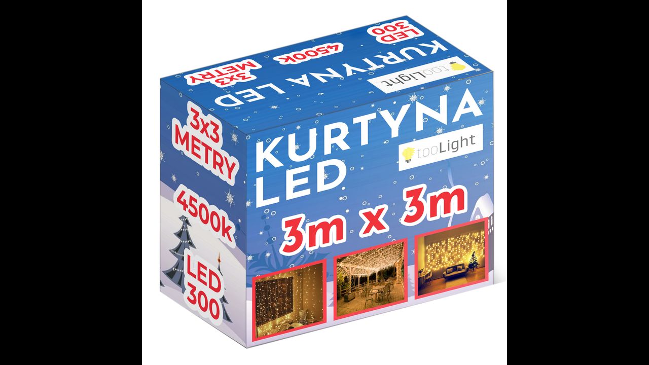 Závěsná LED dioda 300 3x3m