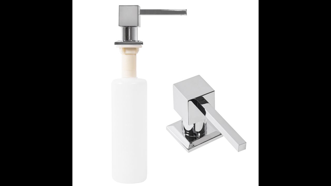 Soap dispenser chrome square