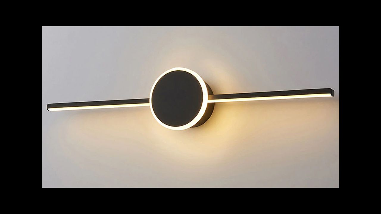 Luce a specchio LED sopra la luce a specchio, lampada da specchio per bagno  ruotabile di 180 °, lanterna da parete impermeabile per l'umidità