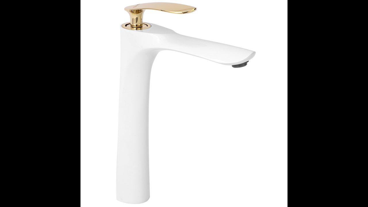 Bathroom faucet Rea Orbit White Gold High