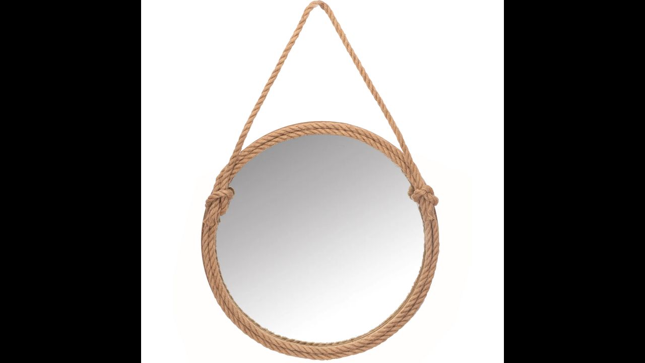Miroir rond 60cm avec corde