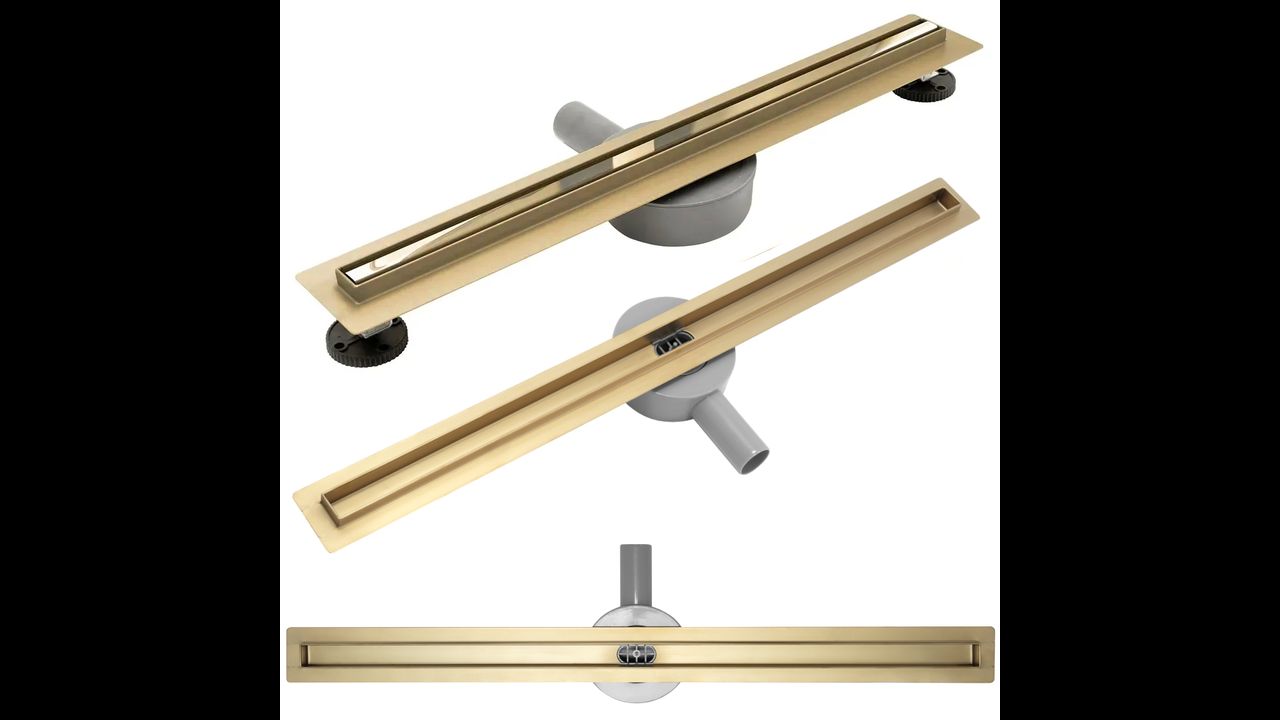 Linear drainage Rea Neo Slim Mirror Gold Pro 50 50