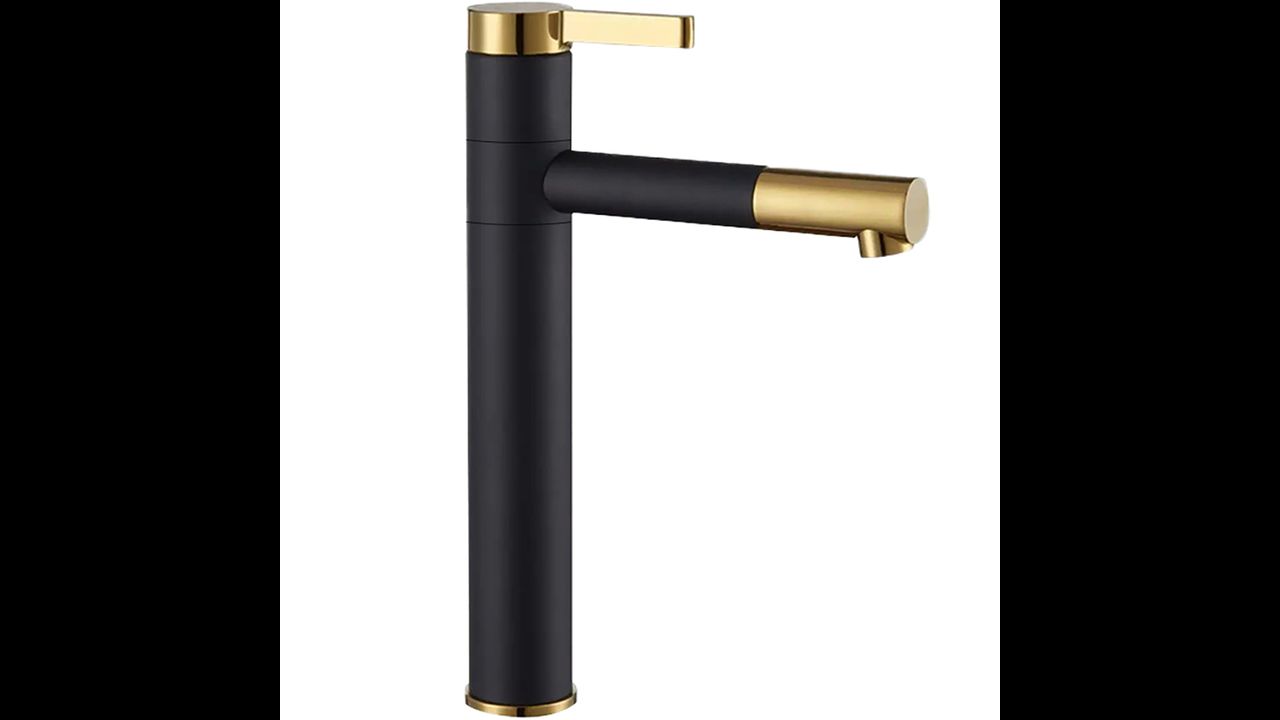 High Bathroom faucet SMART Black Gold
