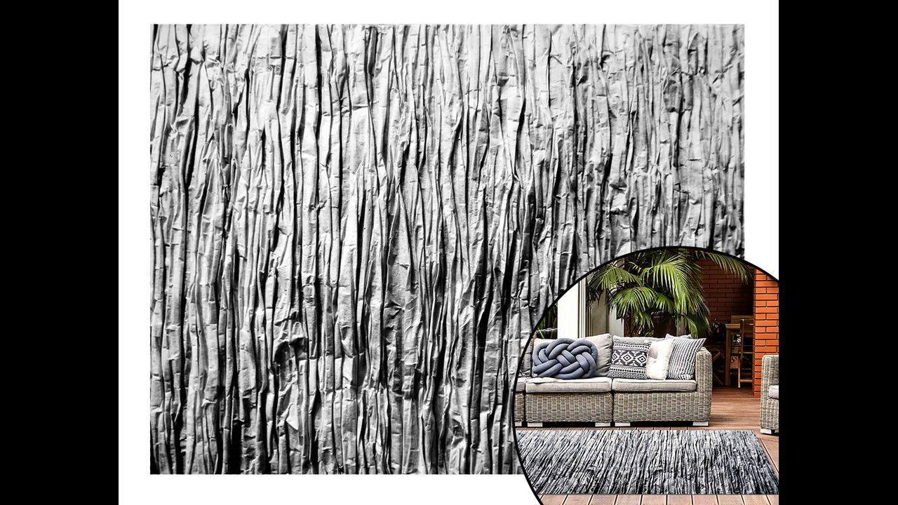 Plush carpet Nature 4D Grey Rock