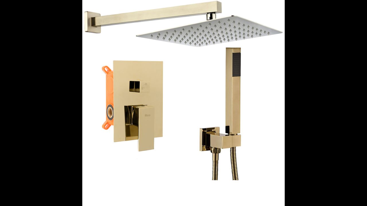 Wall-mounted shower system BENTO GOLD BOX