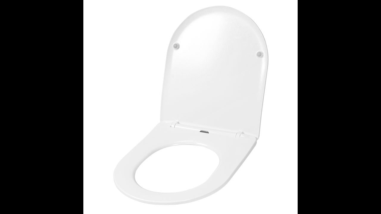Asiento tapa wc universal fabricado en duroplast blanco caída libre.