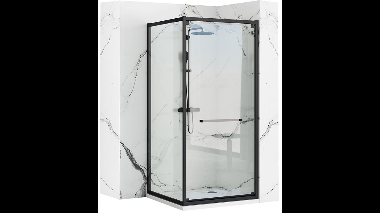 shower enclosure Rea Space In Black 90x90