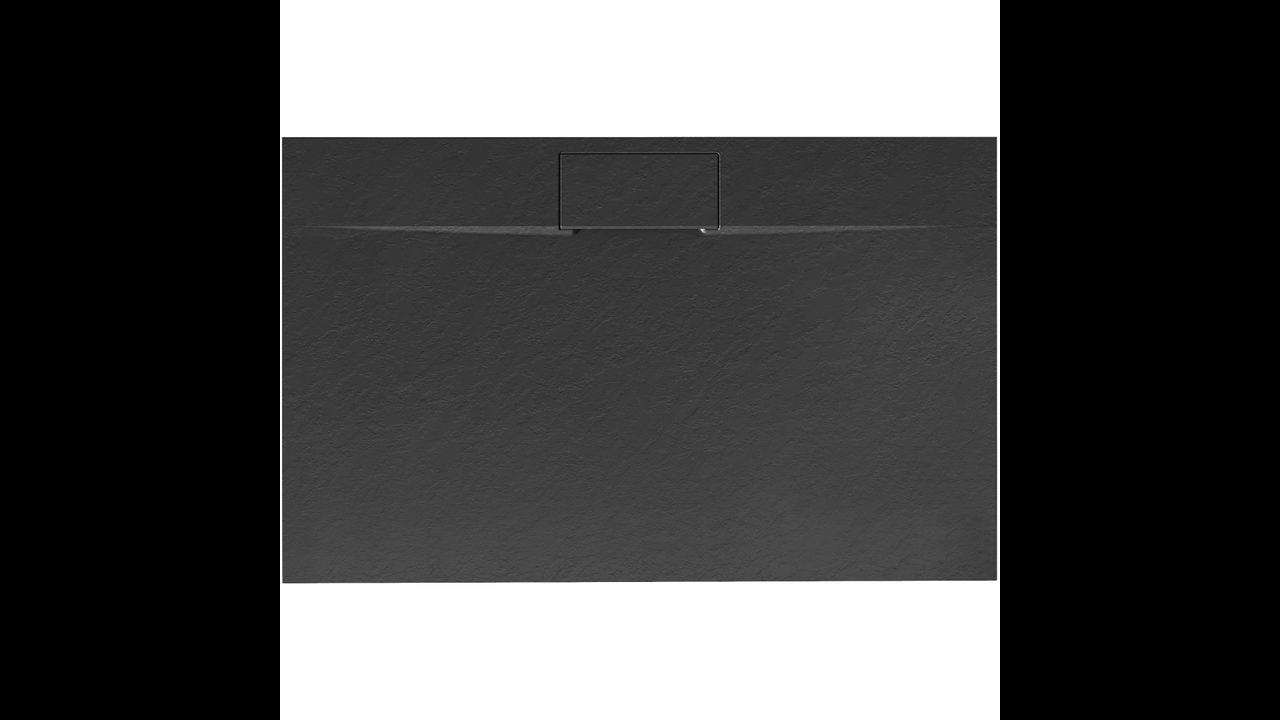 Sprchová vanička REA Bazalt long 80x100 - čierna