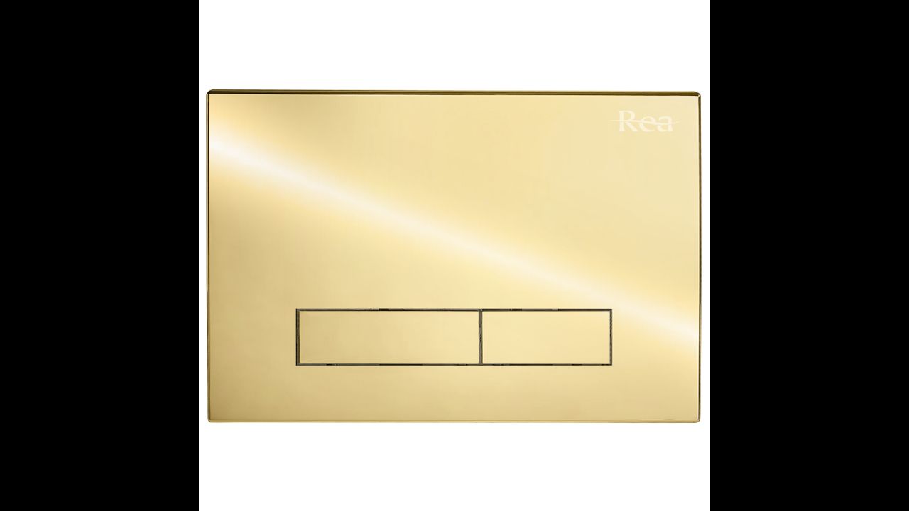 H-knop voor WC Light Gold frame