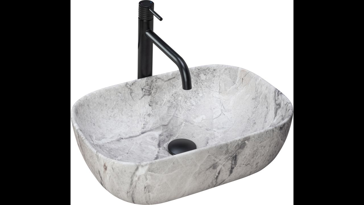 Lavabo sobre encimera de piedra natural pieza única Laia