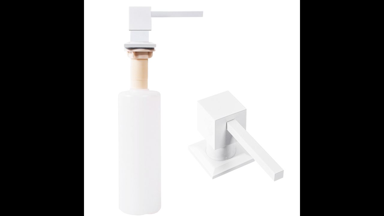 Soap dispenser white square