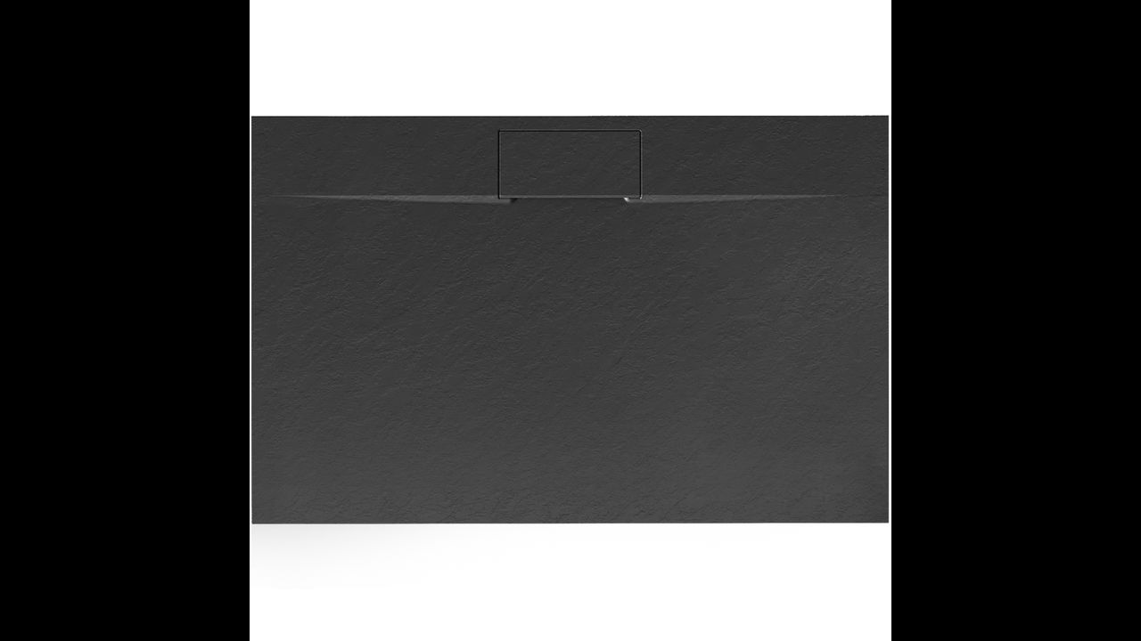 Sprchová vanička REA Bazalt long 90x120 - čierna