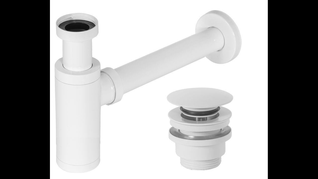 Siphon de lavabo Universel Clic-clac White - Rea