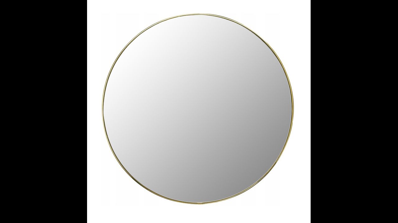 Apaļais spogulis zelta 50cm MR20E