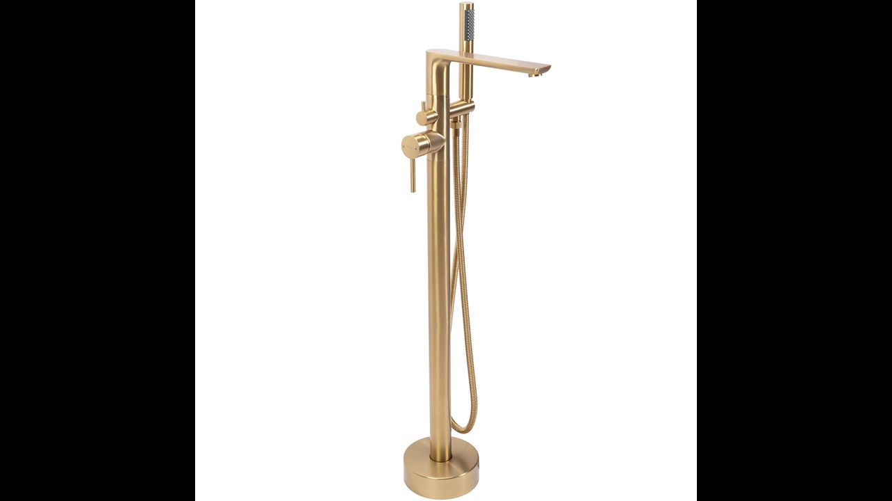 Free-standing faucet Rea Flores Gold Brush