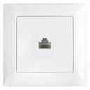 Gniazdo RJ45 z ramką OSTE JNH010-S Białe