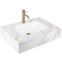 Lavabo suspendu Rea Aresa Grey Gold 70