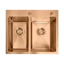 Edelstahlspüle Toby BRUSH COPPER