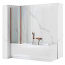 Pare-baignoire pliant Rea Agat-2 100 Brush Copper