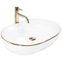 Umywalka nablatowa Rea CLEO 61 Gold Edge