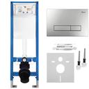 Conjunto de Bastidor Empotrado para WC 024N con Pulsador HD Satin