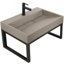 Umywalka konglomeratowa Rea GOYA TAUPE 70CM + stelaż