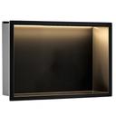 UGRADBENA KUPAONSKA POLICA LED 30x45 black