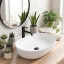 Lavoar ceramic pentru blat CLEO alb - REA
