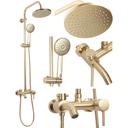 Στήλη ντους Rea Luis Brushed Gold, 102 cm